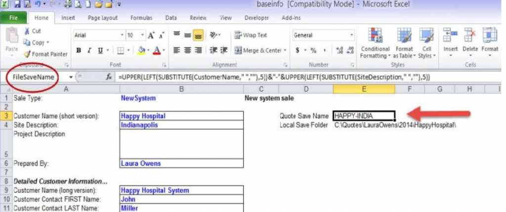 How To Setup Auto Naming And Auto Saving In Your Quote Files Corspro
